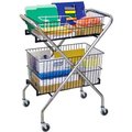 Omnimed. Omnimed Utility Cart, 150 lb. Capacity, 30inL x 19inW x 38inH, Silver 264620